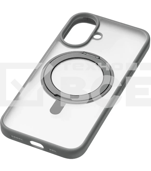 Чехол (клип-кейс) uBear для Apple iPhone 16 Clip 360 with MagSafe серый (CS438GR61RG-I24M)