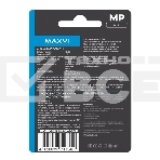 Флеш диск Maxvi MP 16GB MP blue, монолит с колпачком, металл + ABS пластик, фото2