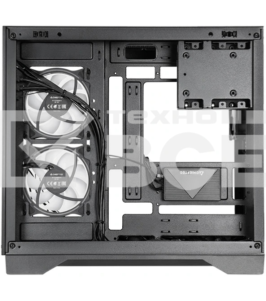 Компьютерный корпус Chieftec Visio черный без БП ATX 2x80мм 4x120мм 2x140мм 1xUSB 2.0 2xUSB 3.0 audio bott PSU