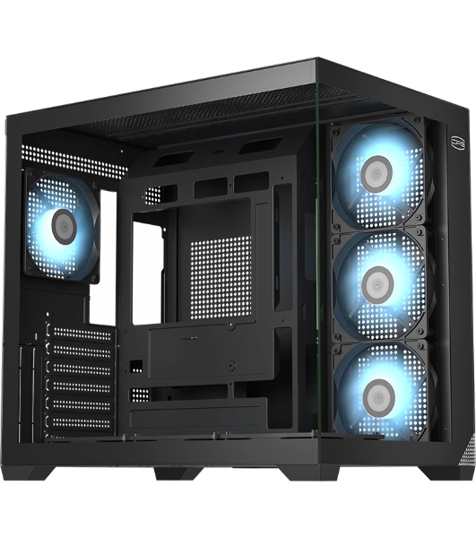 Компьютерный корпус без блока питания PCCooler C3T700 ARGB BK, Midi-Tower, TG, 4x120мм ARGB, 1xUSB-A 3.0 + 1xUSB-A 2.0 + 1xUSB-C, ATX, mATX, mITX черный