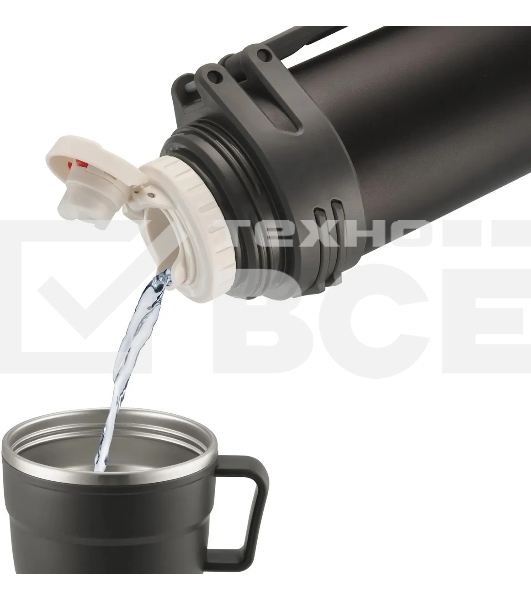 Термос для напитков Rondell Coupage RDS-1885 1.5 л. черный картонная коробка