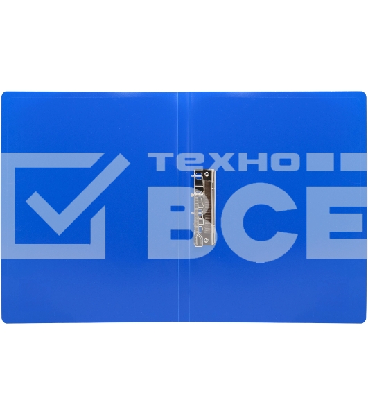 Папка с металлическим зажимом Silwerhof Eco A4, пластик, 0.5мм, синий