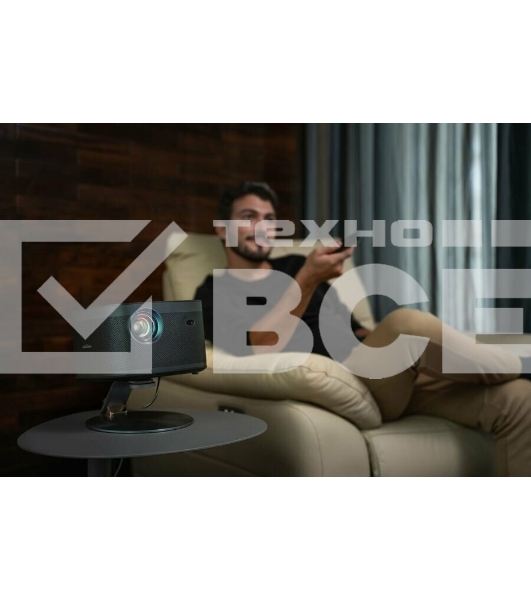 Домашний проектор XGIMI Horizon/технология:DLP/Разрешение:FullHD/2200Лм/MediaTek MT9612/2GB/32GB/Wi-Fi, Bluetooth/AndroidTV/HDR10/0.76-7.66м/HarmanKardon/Вес:2.9кг/Черный XK03K