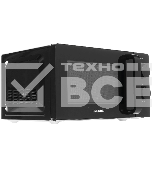 Микроволновая печь Hyundai HYM-M2039 черный, 20 л, 700 Вт, переключатели - поворотный механизм