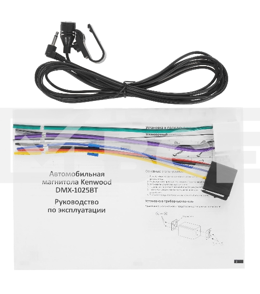 Автомагнитола Kenwood DMX1025BT, 2 DIN, 6.8', Bluetooth, USB Type-A