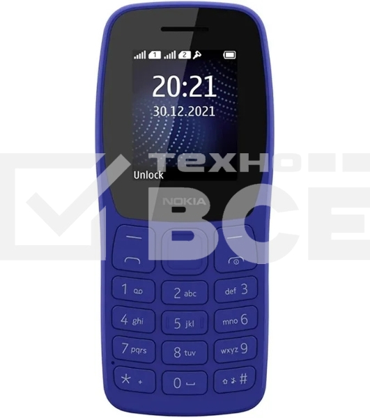 Мобильный телефон Nokia 105 TA-1416 DS EAC2+ синий