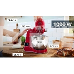 Кухонная машина Bosch MUM5X720 планетар.вращ. 1000Вт красный/серый, фото12