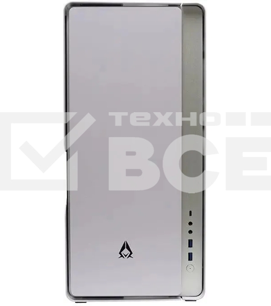 Компьютерный корпус Azza Cast белый без БП ATX 3x120mm 2x140mm 2xUSB3.0 audio bott PSU