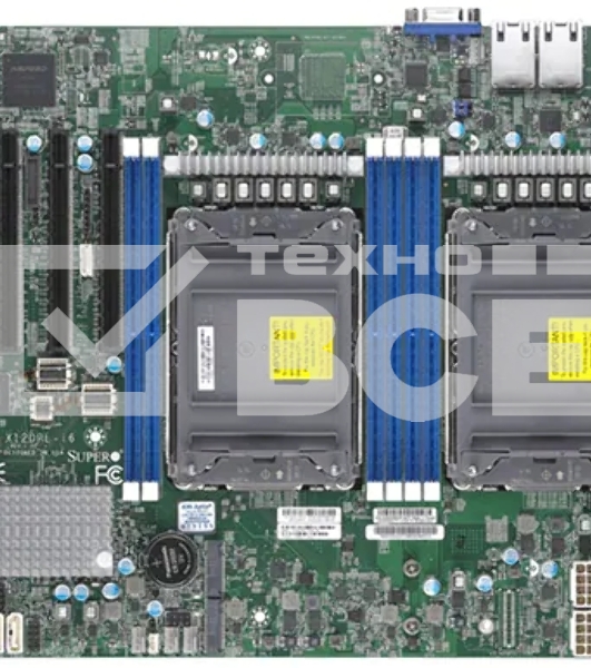 Серверная материнская плата Supermicro X12DPL-I6-B, сокет LGA4189, Intel C621A, DDR4 ECC, 8xDDR4, 4xPCIe 4.0 x16, 2xM.2, SATA, 2xRJ-45, ASPEED AST2600, ATX