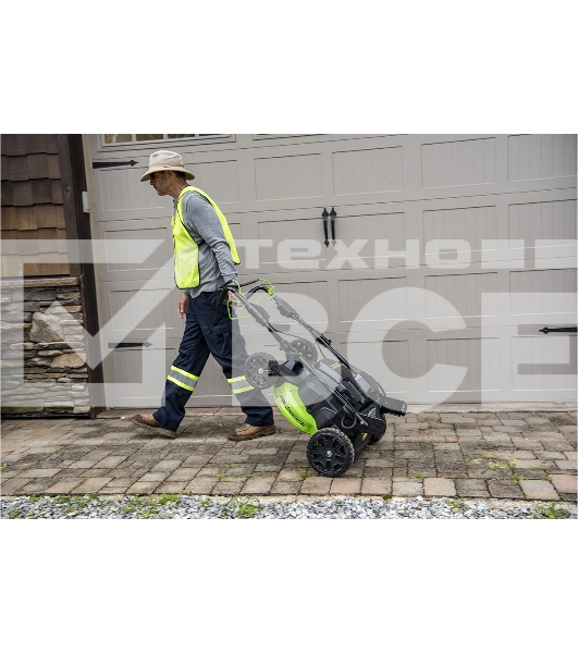 Газонокосилка аккумуляторная GreenWorks GC82LM61S, TwinForce, 82V, 61 см, самоходная, бесщеточная, без АКБ и ЗУ  (2515607)