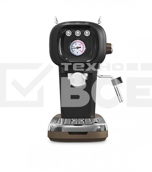 Кофеварка эспрессо BQ CM2004 черный, исп. кофе - молотый, 0.6 л, 1100 Вт, 20 Бар.