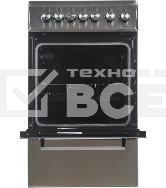 Плита электрическая Beko FSS57100GX серебристый, конфорок 4 шт, духовка 60 л, 50 см x 85 см x 60 см