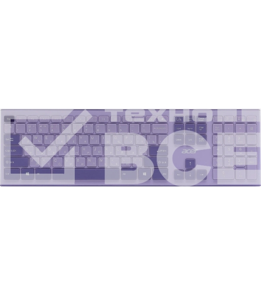 Клавиатура + мышь Acer OCC205 беспроводной USB, 1200 dpi, фиолетовый