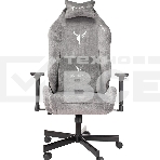 Кресло игровое Knight N1 Fabric серый Light-19 с подголов. крестовина металл, фото35