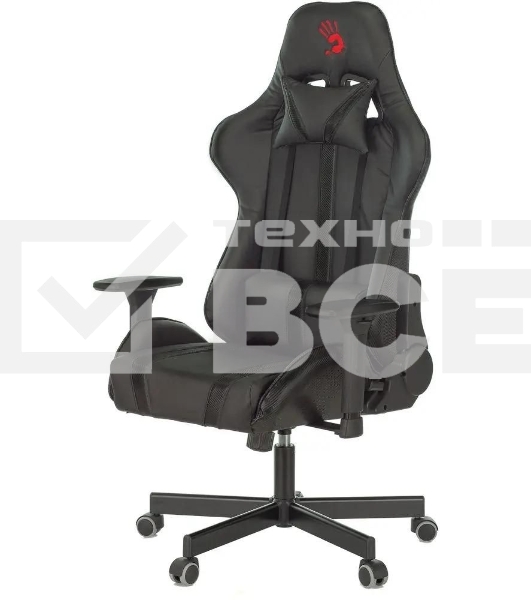 Кресло игровое A4Tech Bloody GC-600, черный, эко.кожа, крестовина металл