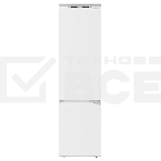 Встраиваемый холодильник Maunfeld MBF193NFWGR Inverter белый двухкамерный 209/64 л морозилка снизу, No Frost, фото 1