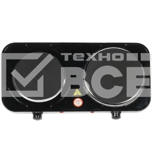 Плита настольная электрическая Energy EN-903B 2 конф., чугун, черная (158957)