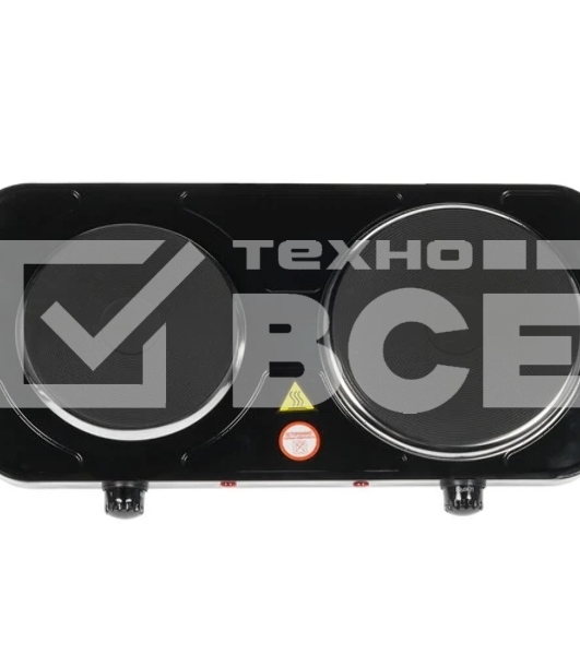 Плита настольная электрическая Energy EN-903B 2 конф., чугун, черная (158957)