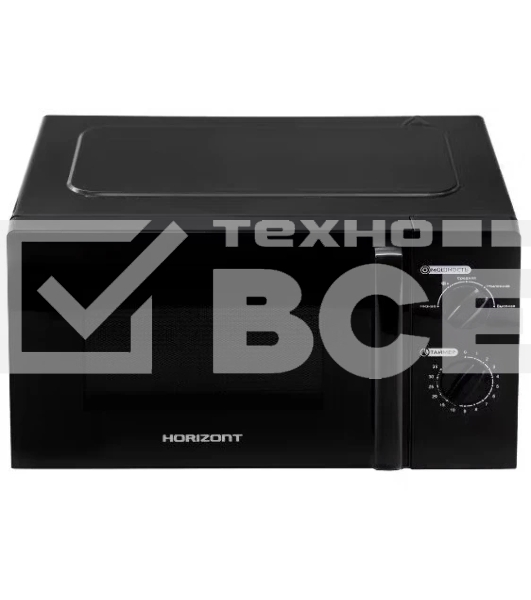 Микроволновая печь Horizont 20L SOLO черная HSM201B 700W