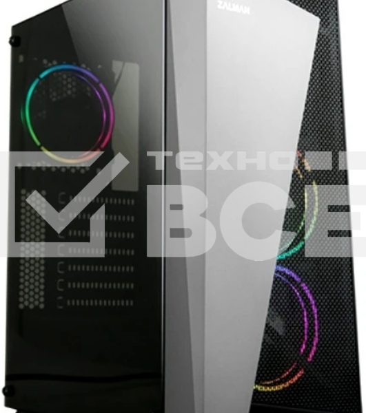 Компьютерный корпус ZALMAN S4 Plus, ATX, BLACK, WINDOW, 1x5.25