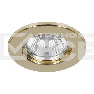 Светильник Feron ИВО-50w 12в G5.3 золото