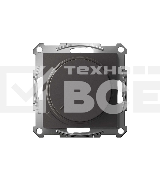 Светорегулятор (диммер) AtlasDesign повор-нажим LED RC 400Вт мех. базальт SE ATN001423