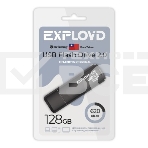 Флешка USB Exployd 620 Black (EX-128Gb-620-Black), 128Gb, USB 2.0, R/W 20/10, черный, фото 1