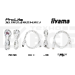 Монитор 23.8' Iiyama ProLite XUB2492HSU-W6 IPS 1920x1080, 100 Гц, 0.4 мс, 16:9, 250 кд/м², 1xHDMI, 1xDP, 4xUSB, 1x3.5 мм, 2x2 Вт, белый, фото3