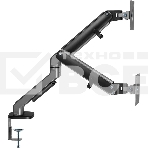 Кронштейн для мониторов Ultramounts UM735BL черный/серый 17'-27' макс.7кг крепление к столешнице поворот и наклон, фото8