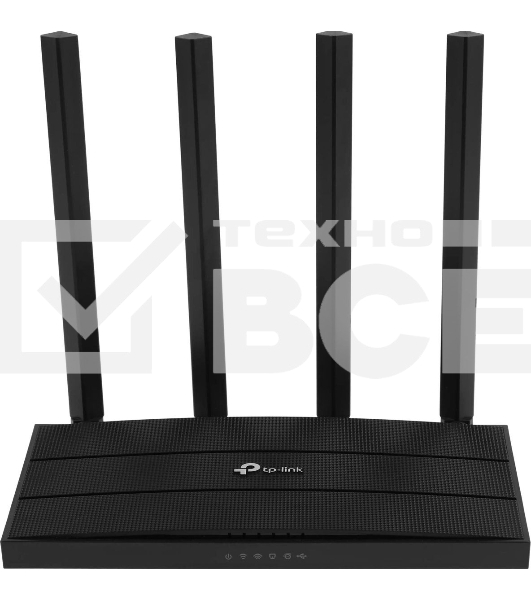 Роутер беспроводной TP-Link Archer C6U AC1200 10/100/1000BASE-TX/4G ready черный