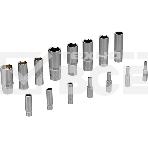 Набор инструментов Denzel 1/2', 1/4', CrV, S2, пластиковый кейс, 194 предмета, фото11