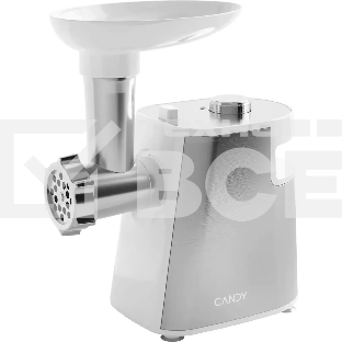 Мясорубка электрическая Candy CG-200 белый, 2000 Вт, 2.3 кг/мин, реверс, защита от перегрузки, насадки - 5
