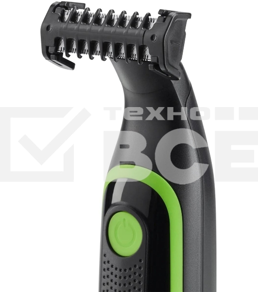 Машинка для стрижки Polaris PHC 0303RB черный/лайм 240Вт