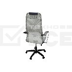 Кресло Метта SU-B-8 светло-серый сиденье светло-серый сетка с подголов. крестов. металл хром, фото6