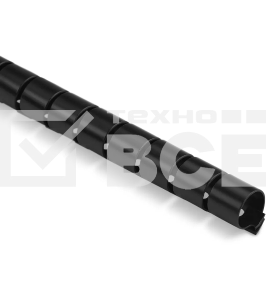 Кабельный органайзер Buro Spiral Hose 15x1500мм черный