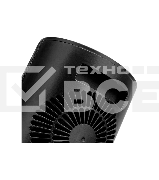 Тепловентилятор керамический Denzel DTFC-1200S, черный, 600/1200 Вт, 12 м2, 3 режима, термостат