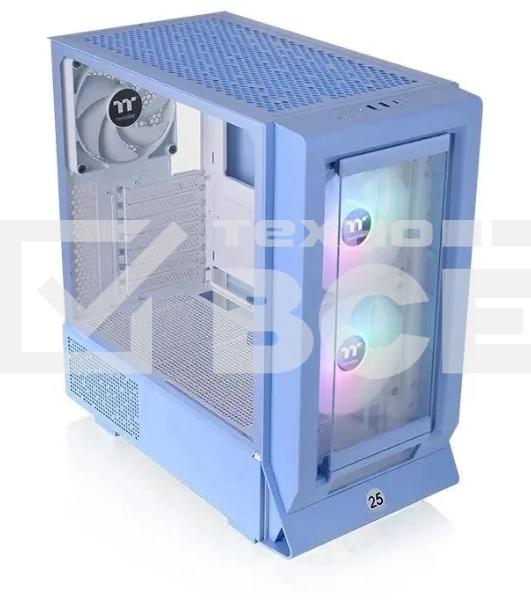 Компьютерный корпус Thermaltake Ceres 350 MX голубой без БП E-ATX 2x140mm 2xUSB3.0 audio bott PSU