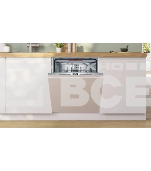 Встраиваемая посудомоечная машина Bosch SMV4EVX01E загрузка на 14 комплектов посуды, электронное управление, 6 программ, 59.8x55x81.5 см, нержавеющая сталь цвет, сушка: с открыванием дверцы/с теплообменником, индикация на полу: луч