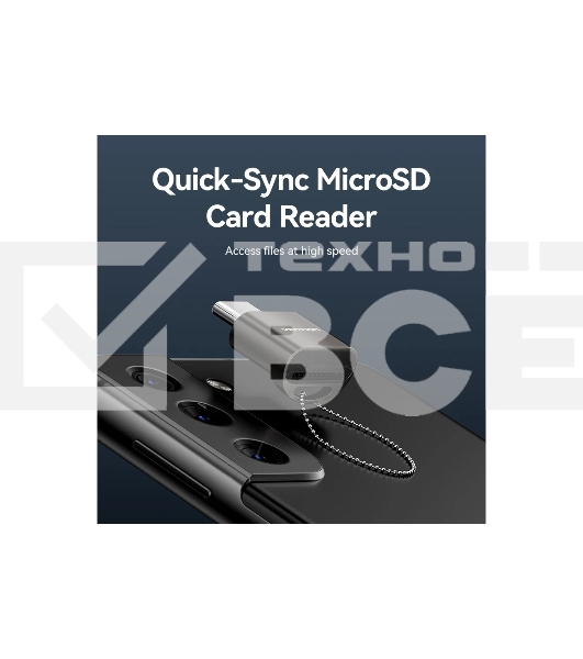 Картридер Vention OTG USB 2.0 CM / MicroSD - Серый