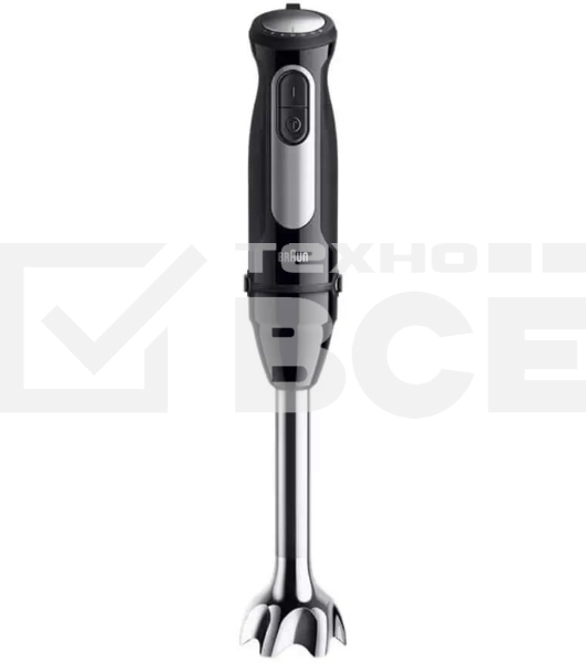 Блендер Braun MQ55001MBK, погружной, черный/серебристый