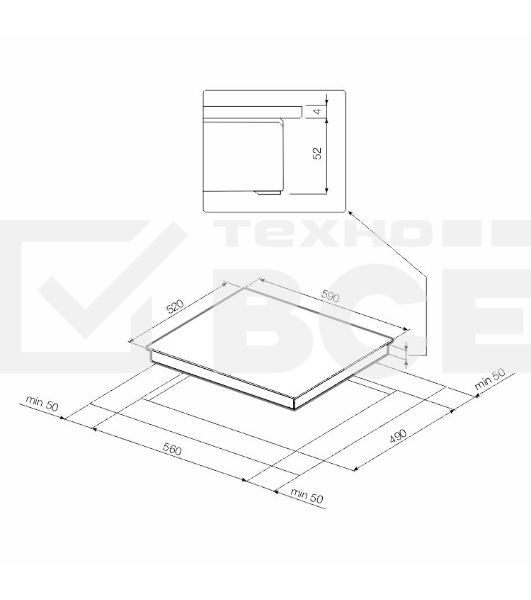 Индукционная варочная панель Graude IK 60.1 KS черный