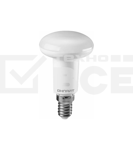 Лампа светодиодная ОНЛАЙТ OLL-R50-5-230-6.5K-E14 61142