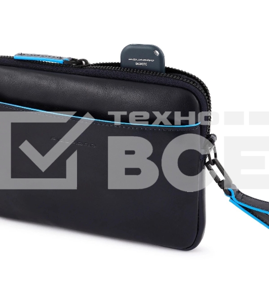 Клатч мужской Piquadro Blue Square Revamp AC5946B2VR/BLU, синий, натур.кожа