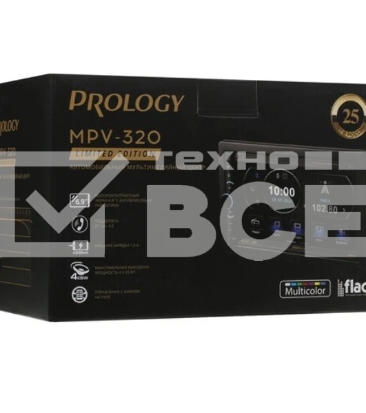 Автомагнитола Prology MPV-320 2DIN 4x55Вт
