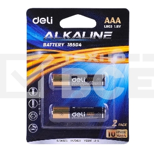 Батарейки Deli E18504 AAA LR03 1.5V (2 шт) 