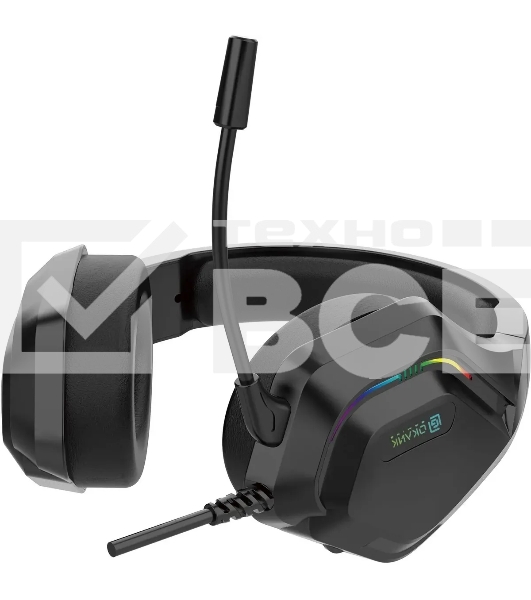 Наушники с микрофоном Oklick HS-L600G черный 2.2м мониторные USB оголовье (1939588)