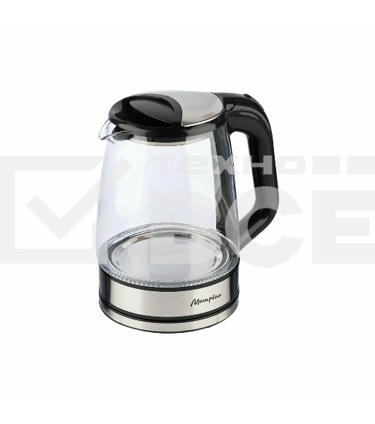 Чайник электрический Матрена MA-155 2,2л, стекло, черный (105230)