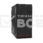Компьютерный корпус Minitower ExeGate BAA-114U2-AA500 (mATX, БП AA500 с вент. 8см, 1хUSB+2хUSB 3.0, аудио, черный), фото 1