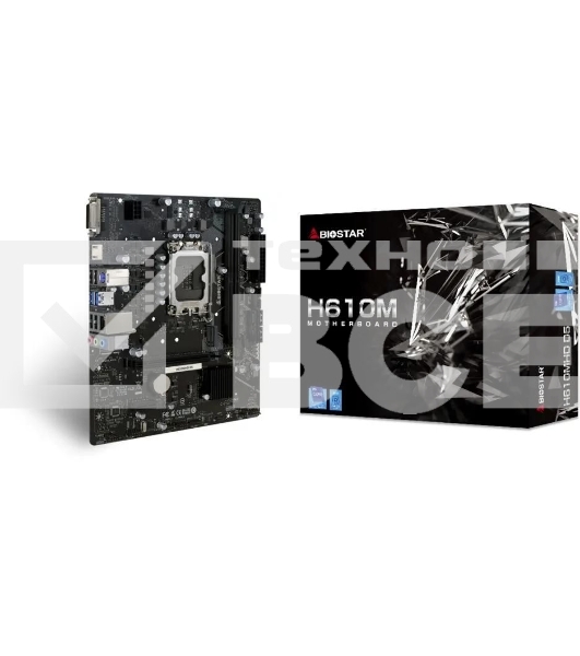 Материнская плата Biostar H610MHD D5, LGA1700, Intel H610, 2xDDR5, 4xSATA, 1xM.2, 1xPCIe 4.0 x16, 1xPCIe 3.0 x1, 1xDP, 1xHDMI, 1x1Gb LAN, 2xUSB-A 5Gbps, 4xUSB-A 2.0, 2x3.5 мм, 7.1, mATX
