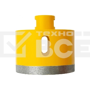 Сверло алмазное по керамограниту Denzel 82мм мокрое резание, М14 72696